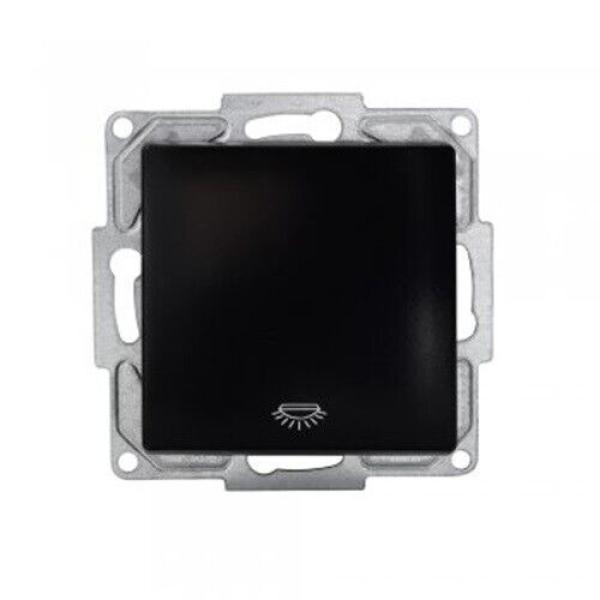 Gunsan Visage Taster Licht Lichtsymbol Lichttaster Unterputz Schwarz